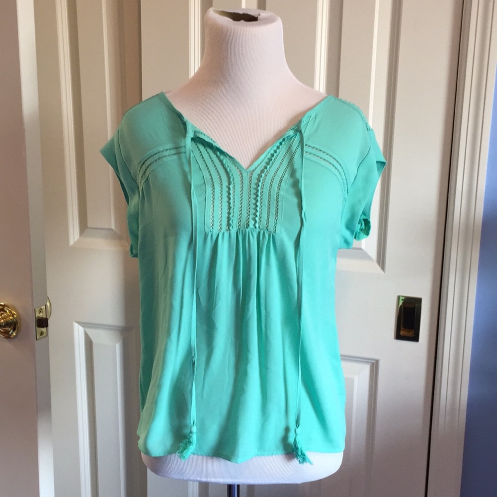 Double layer mint green new tank top